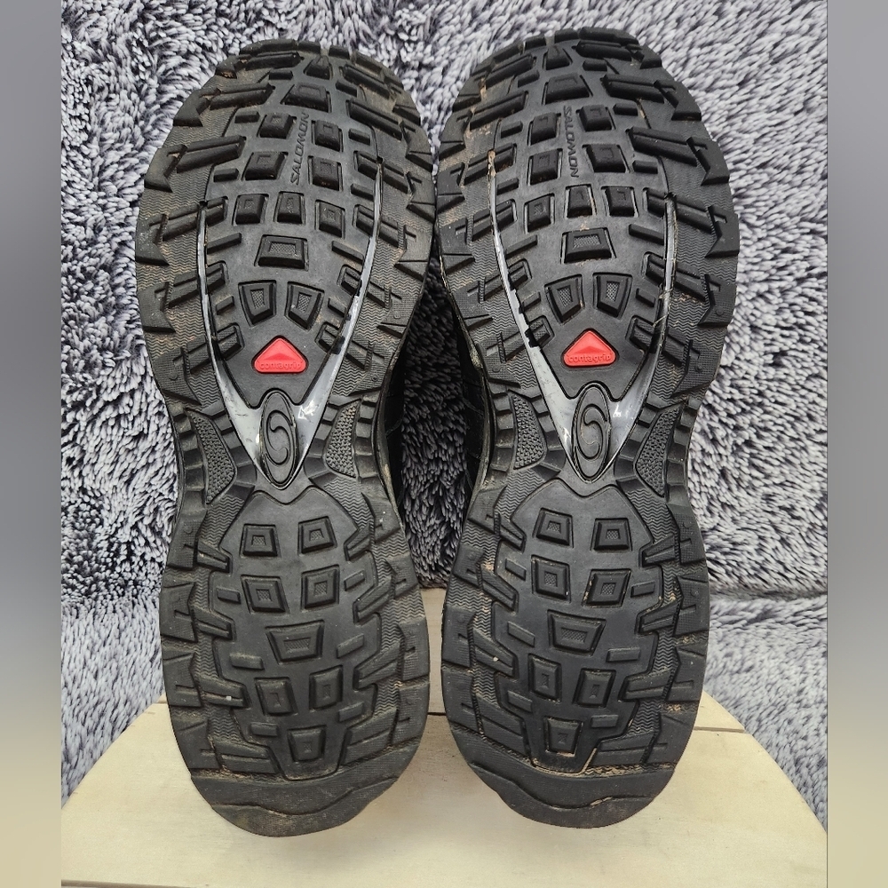 Salomon Leather Upper Ltd Edition ContraGrip Trail Running Shoes Women's Size 9 - Picture 8 of 9